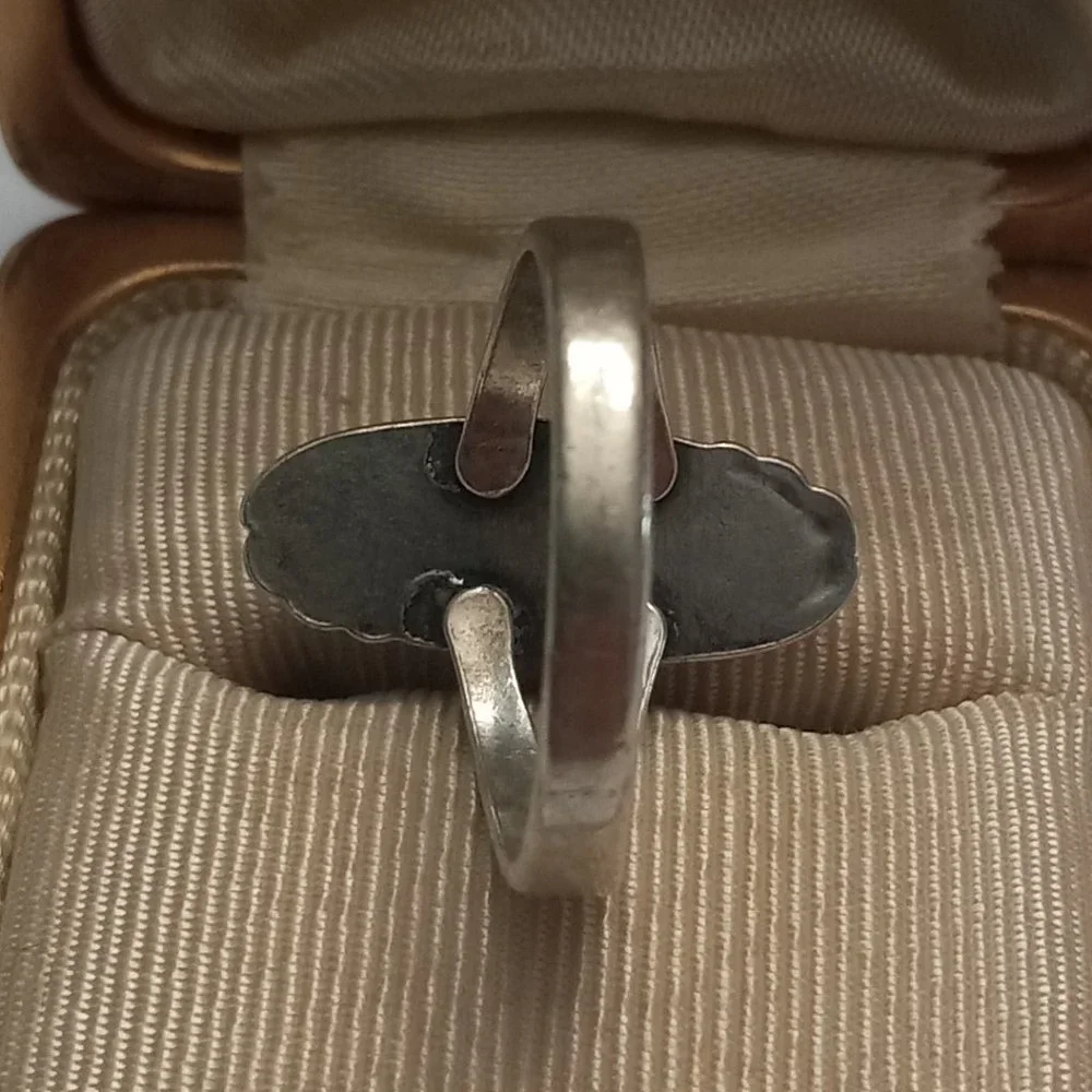 Vintage Bell Trading Post Sterling Silver and Turquoise Ring - Picture 3 of 8